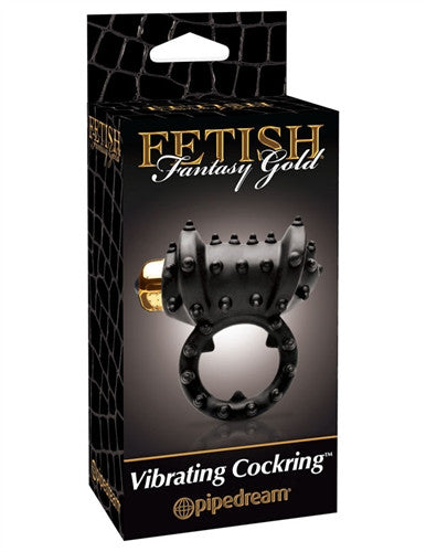 Fetish Fantasy Gold Vibrating ring - Black