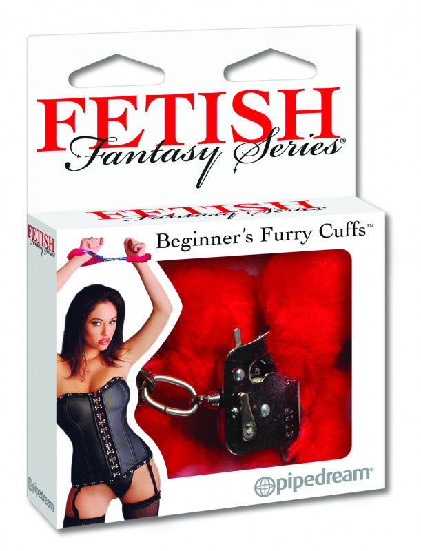 Fetish Fantasy Beginners Furry Cuffs Red
