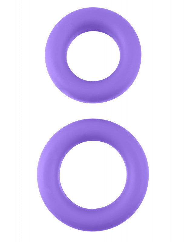 Neon Stretchy Silicone  Ring Set - Purple