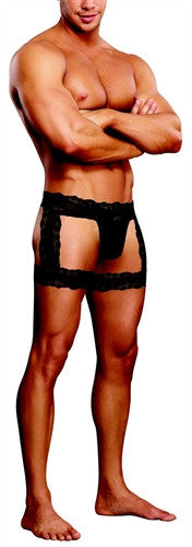 G-String Garter Short - Black - Small-Medium