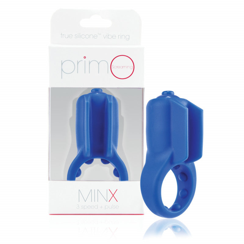 Primo Minx Premium Silicone Vibe Ring - Blue