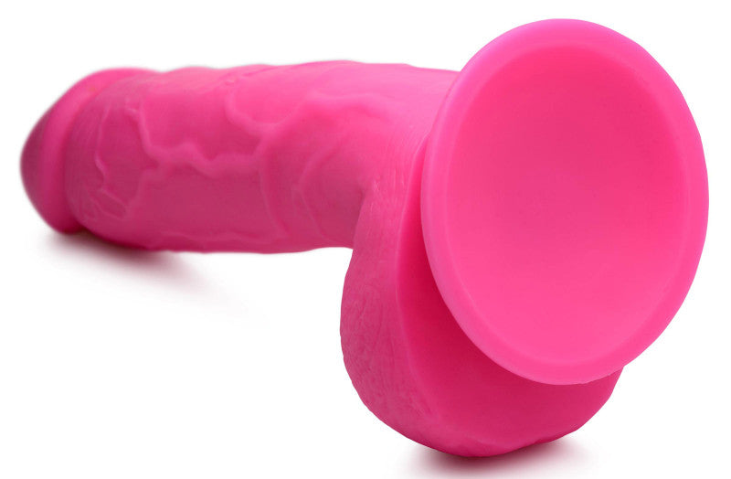 Pop Pecker 8.25 Inch  With Balls - Pink