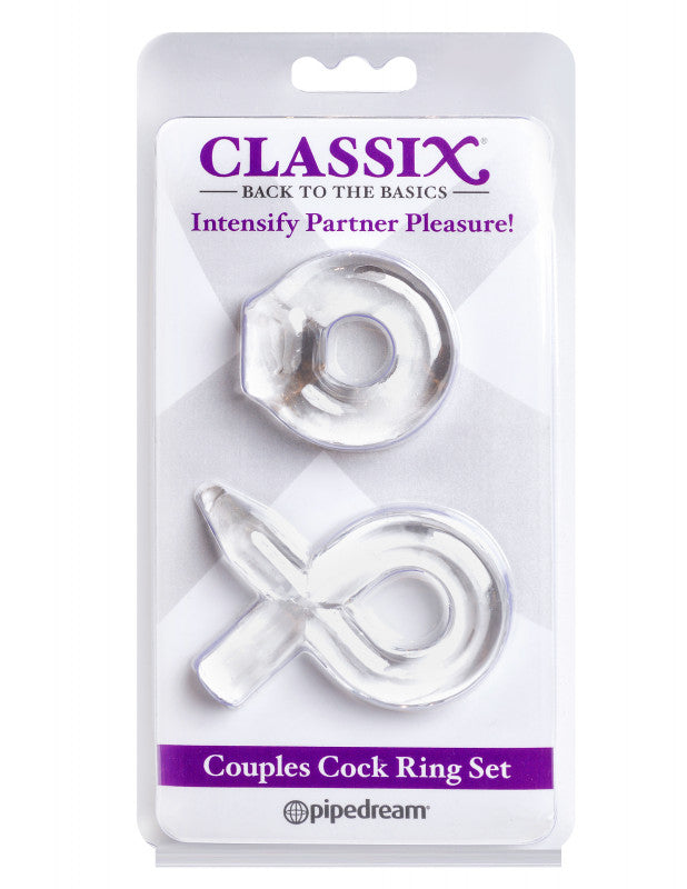 Classix Couples  Ring Set Clear