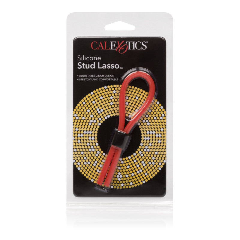 Silicone Stud Lasso Ring Red