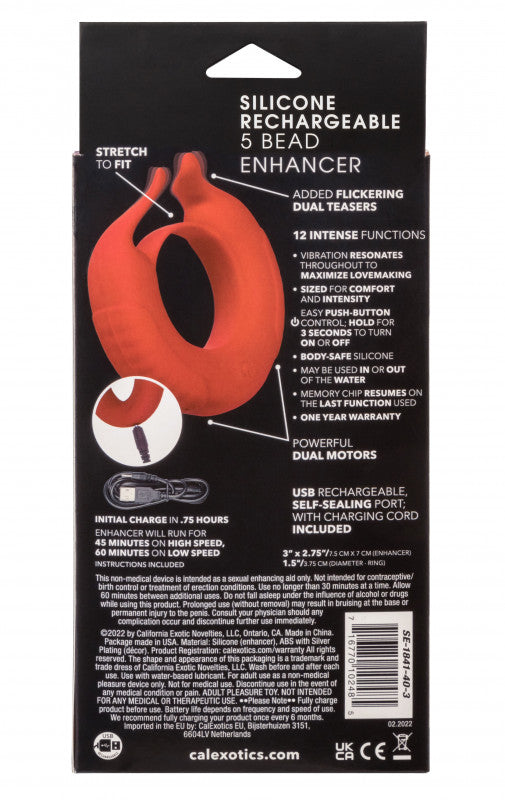Silicone Rechargeable Taurus - Red