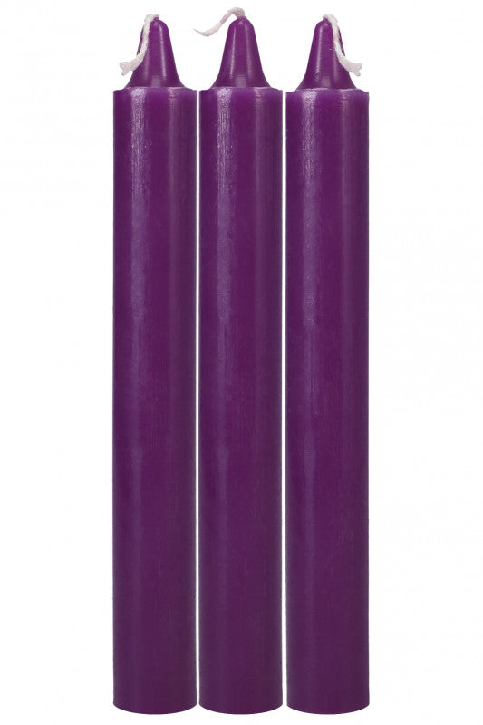 Japanese Drip Candles - 3 Pack - Purple