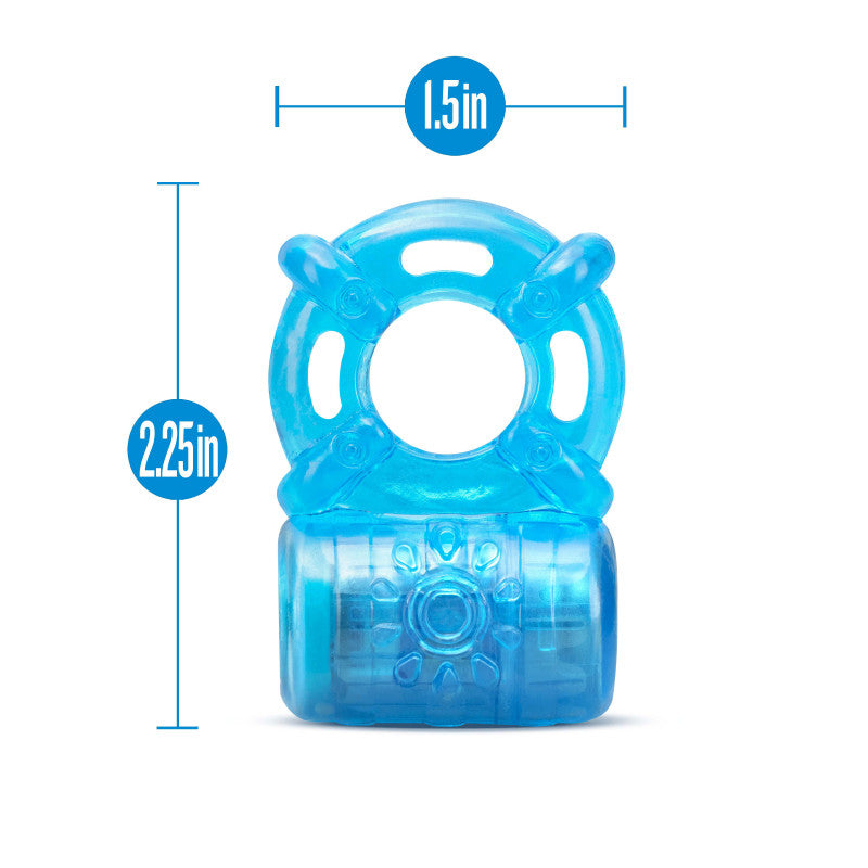 Stay  - Rechargeable 5 Function  Ring - Blue