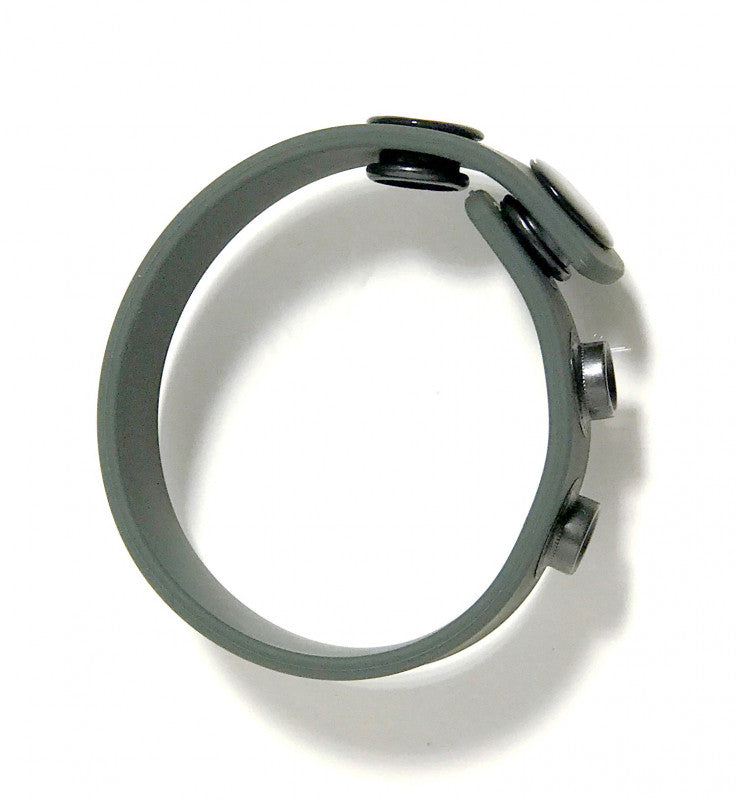 Boneyard Silicone  Strap 3-Snap Ring - Gray