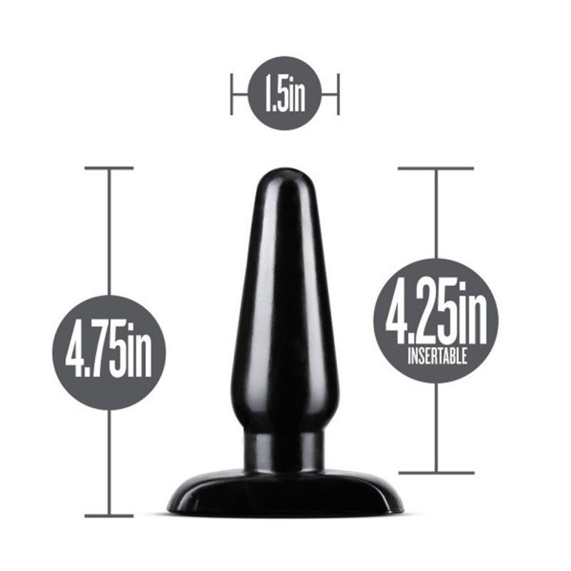 Anal Adventures - Basic Anal Plug - Medium -  Black