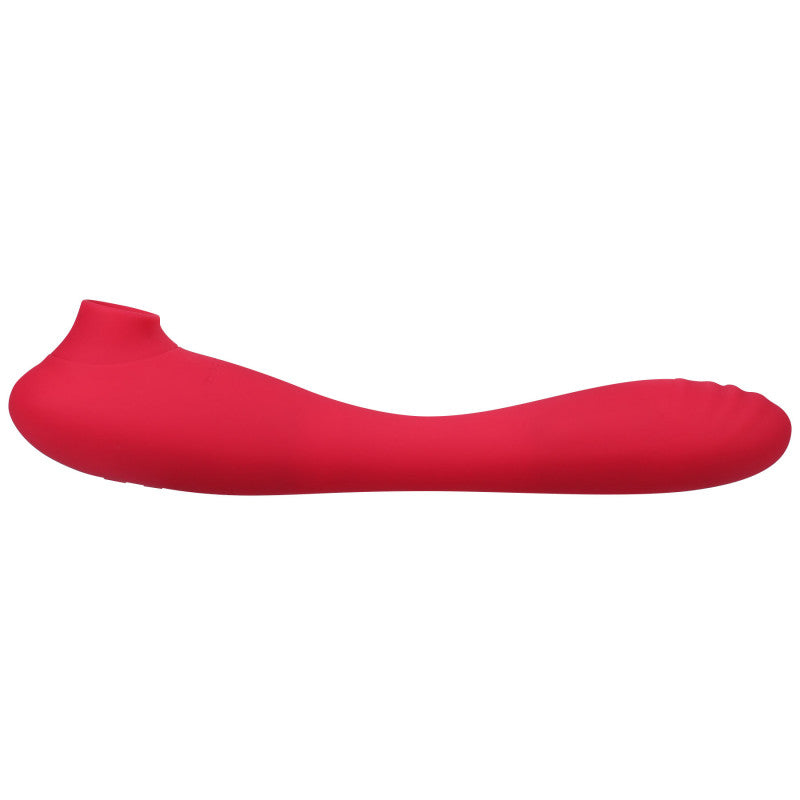 This Product Sucks - Sucking  Stimulator  With Bendable G-Spot Vibrator - Pink