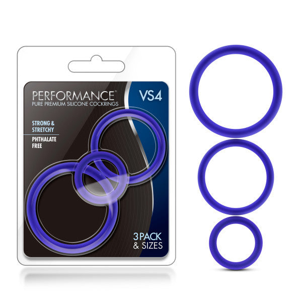Performance - Vs4 Pure Premium Silicone Ring Set - Indigo