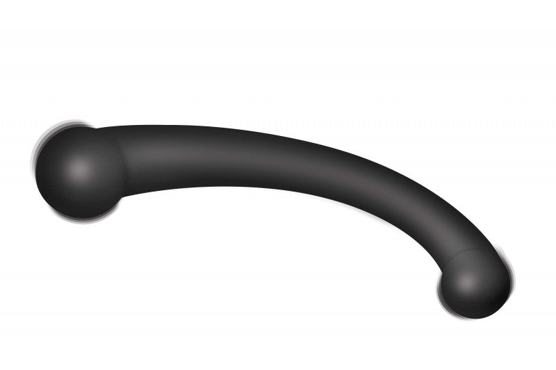 10x Vibra-Crescent Silicone Dual Ended  -  Black