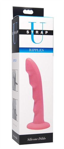 Ripples Silicone  Strap-on Compatible - Pink