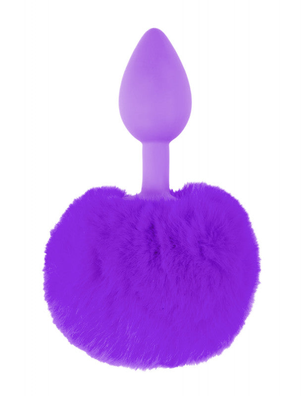 Neon Bunny Tail - Purple