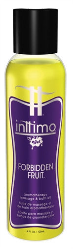 Inttimo by Wet Aromatherapy Bath and Massage Oil - Forbidden Fruit - 4 Oz.