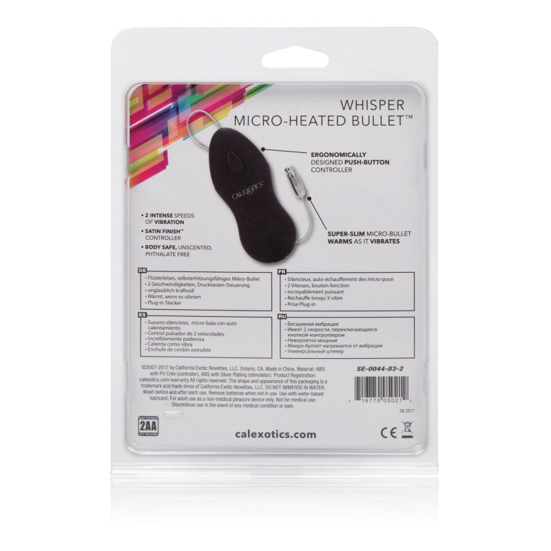 Whisper Micro Heated Bullet Black