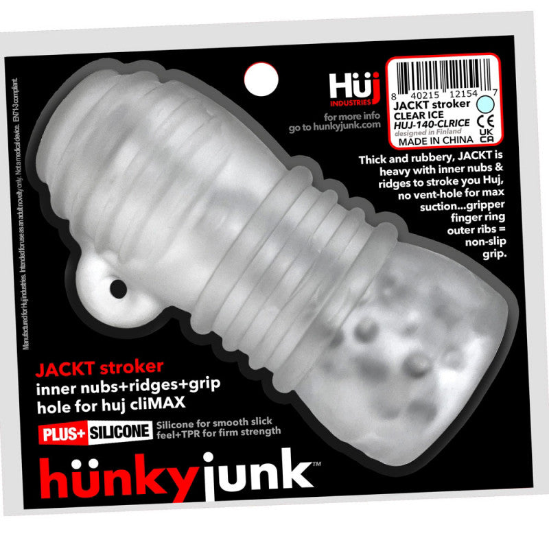 Jackt Stroker – Clear Ice Textured Male Masturbator