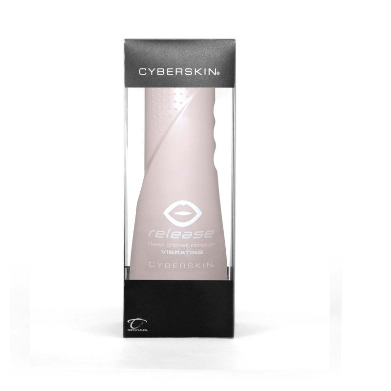 Cyberskin Release Deep Throat Stroker - Flesh -  Vibrating
