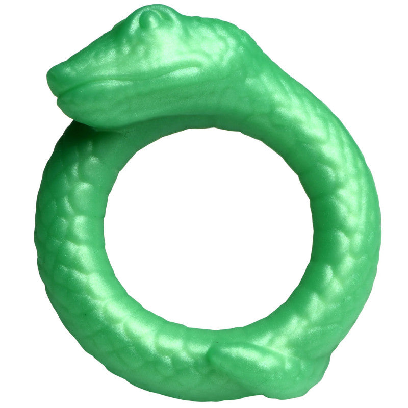 Serpentine Silicone  Ring - Green