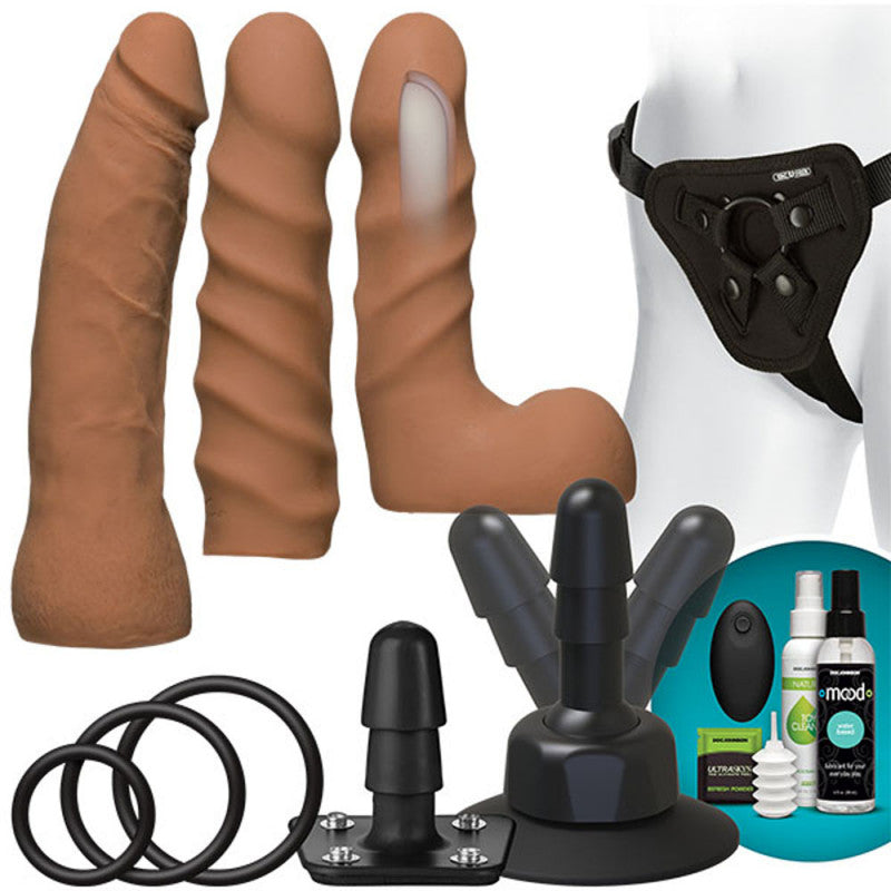 Vac-U-Lock - Vibrating Dual Density Starter Set - Vibrating With Wireless Remote