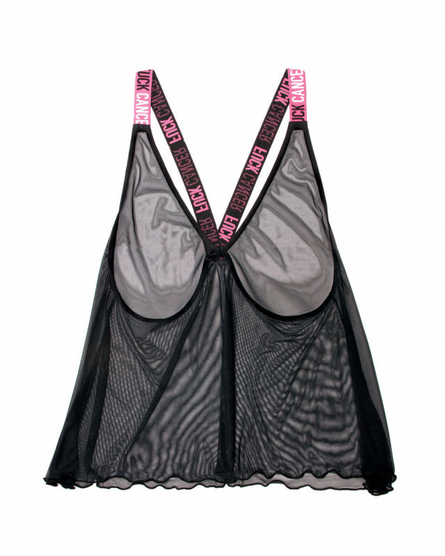 F Cancer Tank Top - Black - M/l