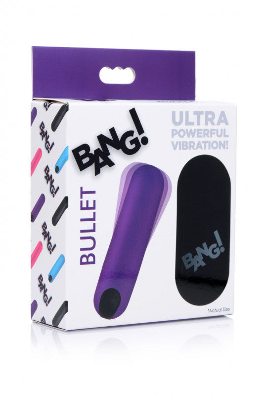 Vibrating Bullet With Remote Control - Purple