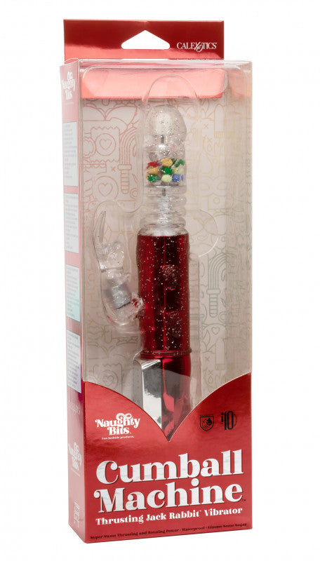Naughty Bits ball Machine Thrusting Jack  Rabbit Vibrator - Red