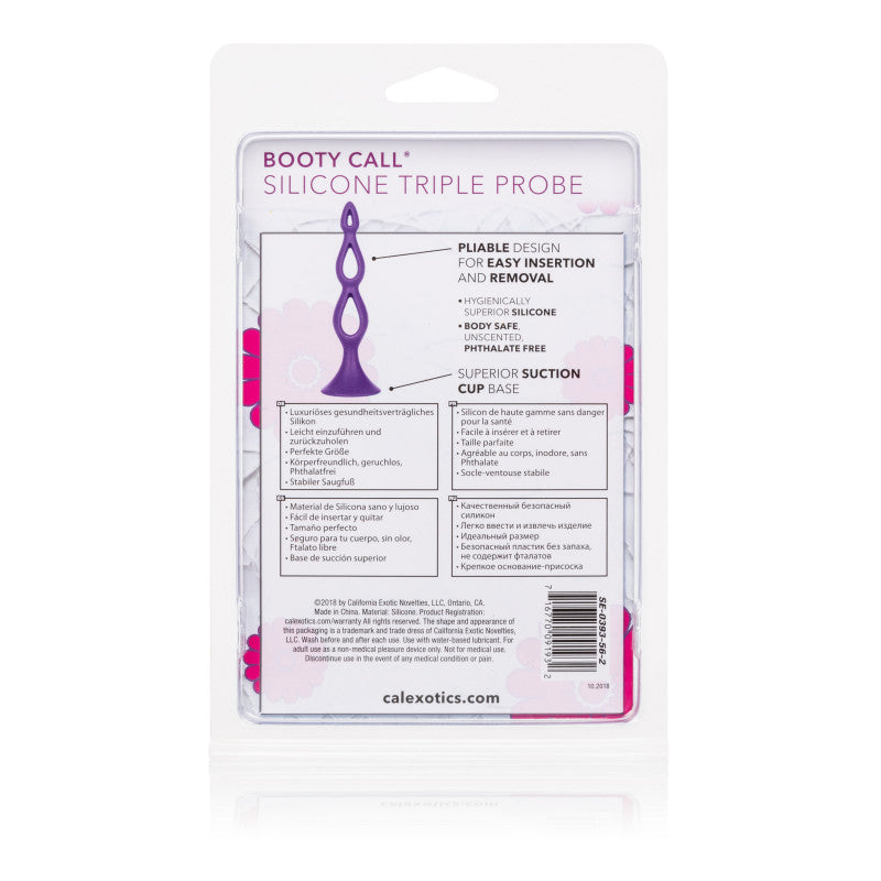 Booty Call Silicone Triple Probe - Purple