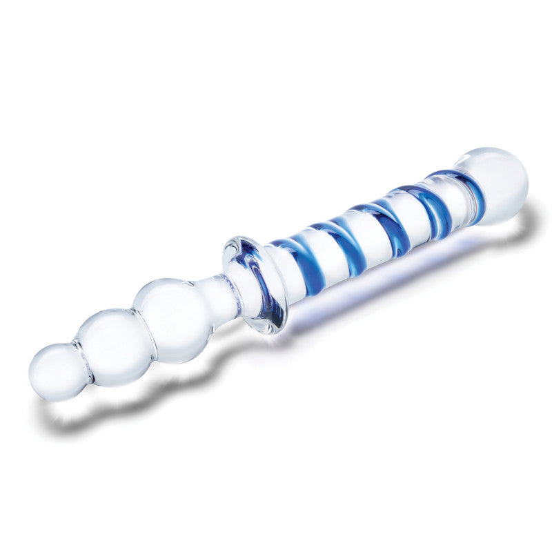 10 Inch Twister Dual-Ended  - Clear/blue