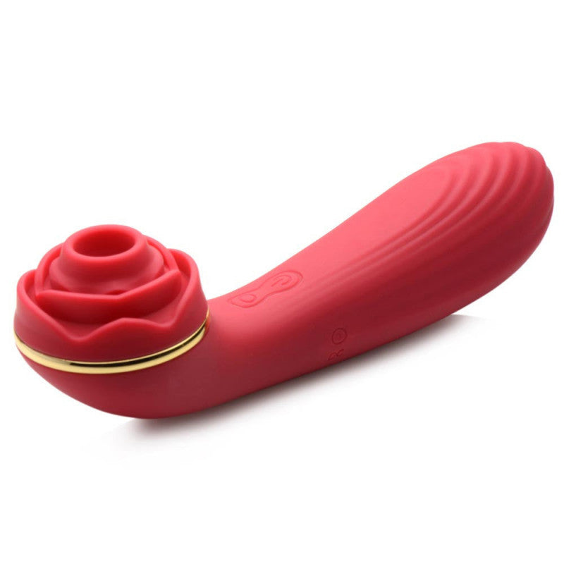 Bloomgasm Passion Petals 10x Suction Rose Vibrator - Red - SomethingSexyPlanet Bloomgasm Passion Petals 10x Suction Rose Vibrator - Red - SomethingSexyPlanet