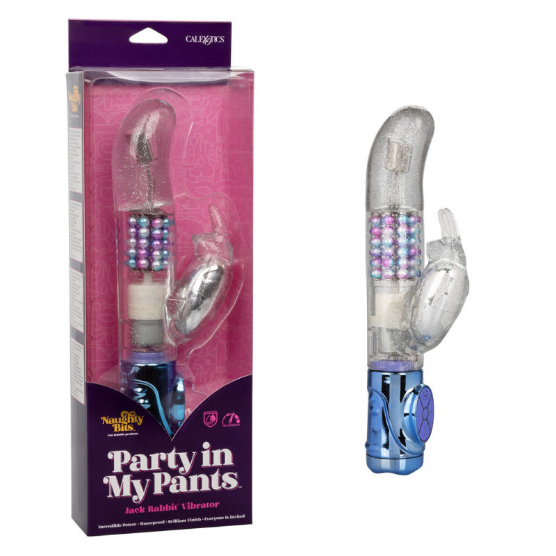 Naughty Bits “Party in My Pants” Jack Rabbit Vibrator – Colorful Dual Action