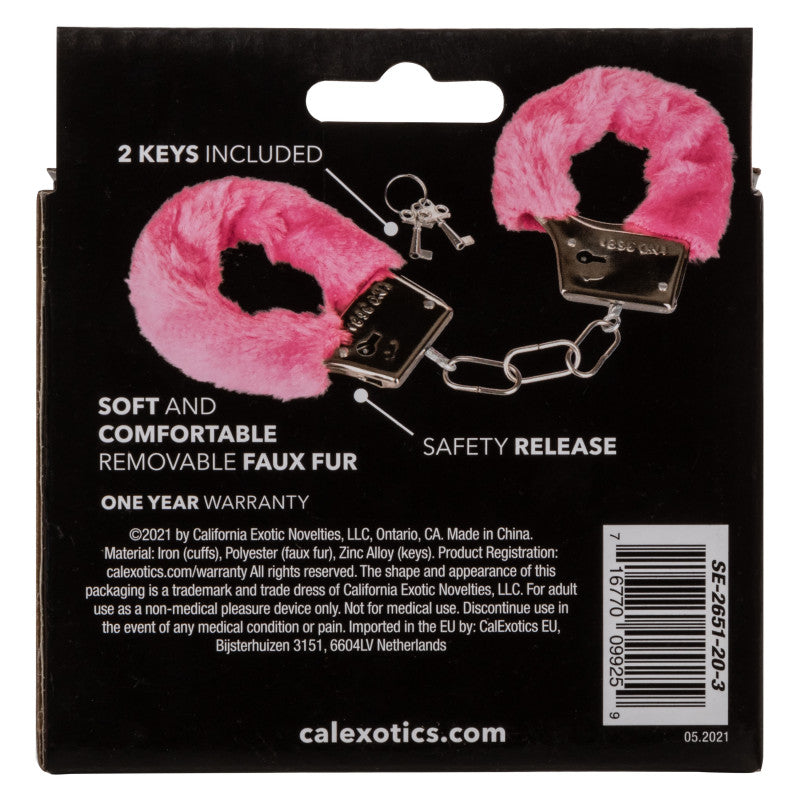 Playful Furry Cuffs - Pink