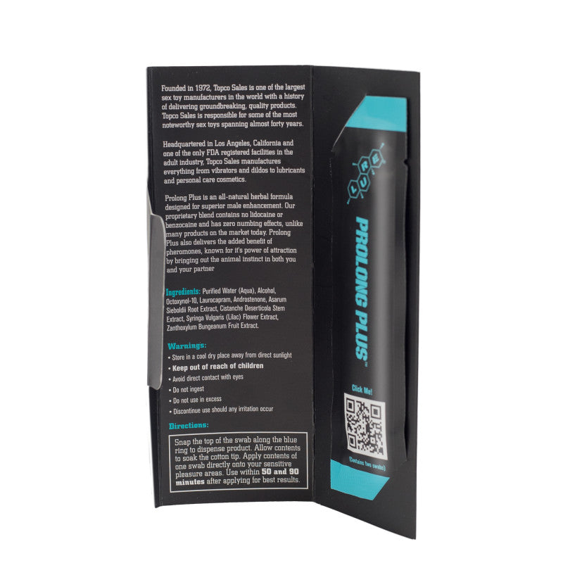 Lure - Prolong Plus Male Enhancement Swab