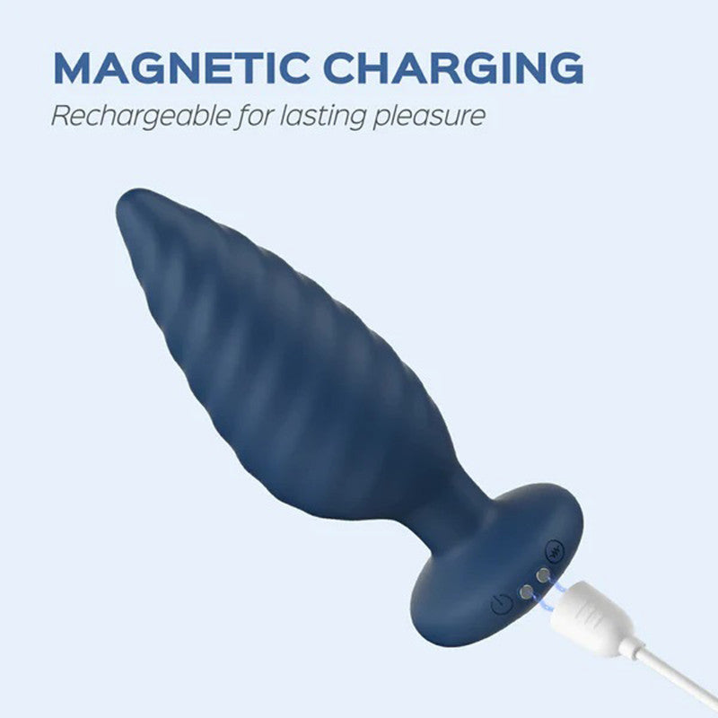 Noah - App Controlled Rotating Butt Plug - Blue - SomethingSexyPlanet Noah - App Controlled Rotating Butt Plug - Blue - SomethingSexyPlanet