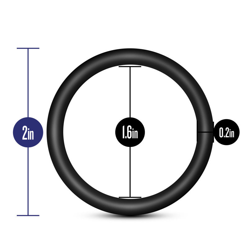 Performance - Vs3 Pure Premium Silicone   Rings - Large - Black