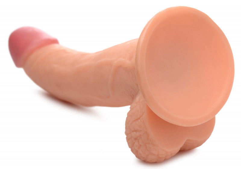 Pop Pecker 7.5 Inch  With Balls - Light