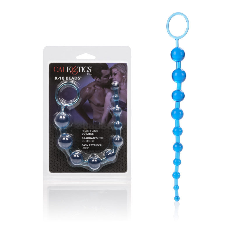 X 10 Beads Blue