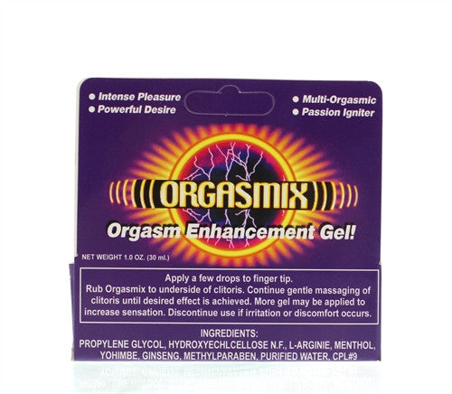 Orgasmix 1 Oz Tubes- Hang Tab Box