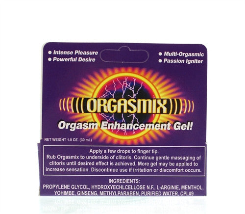 Orgasmix 1 Oz Tubes- Hang Tab Box