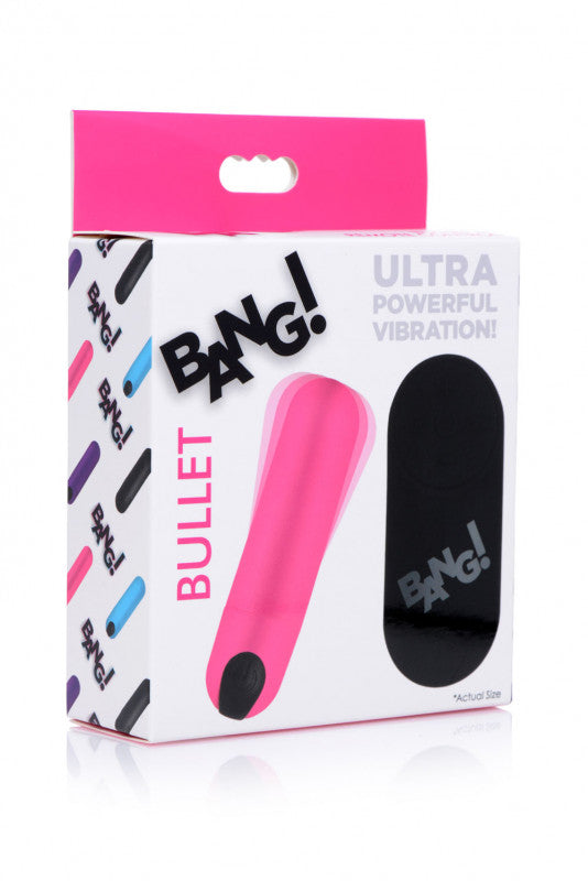 Vibrating Bullet With Remote Control - Pink