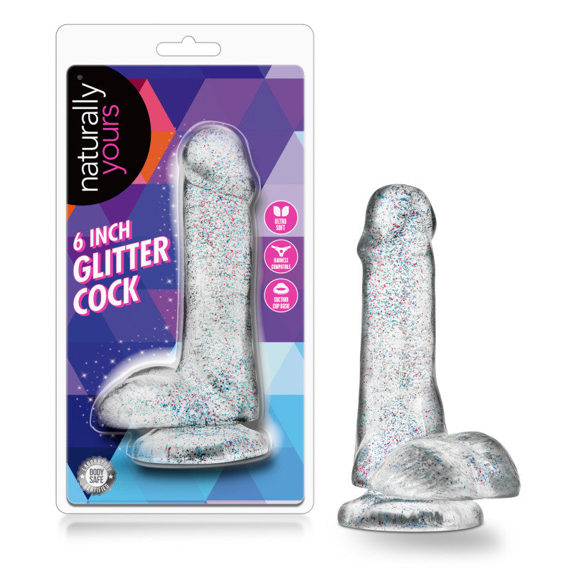 Naturally Yours - 6 Inch Glitter  - Sparkling Clear
