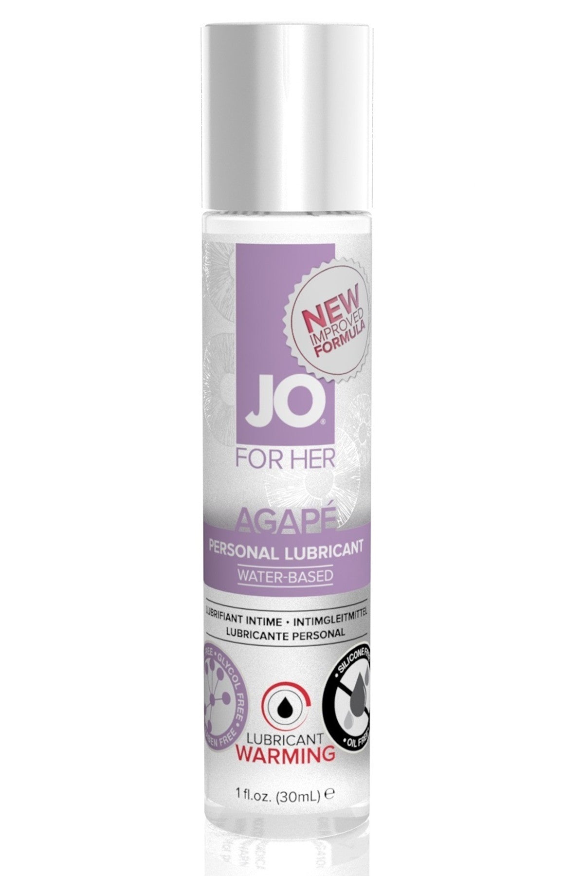 Jo for Her Agape Lubricant - Warming - 1 Fl. Oz. / 30ml