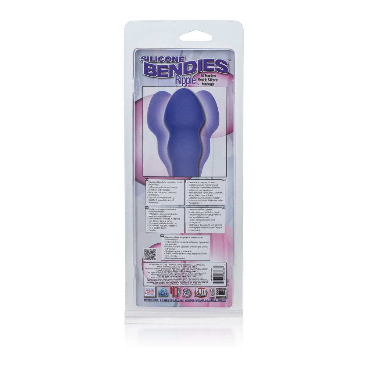 Silicone Bendies Ripple - Purple