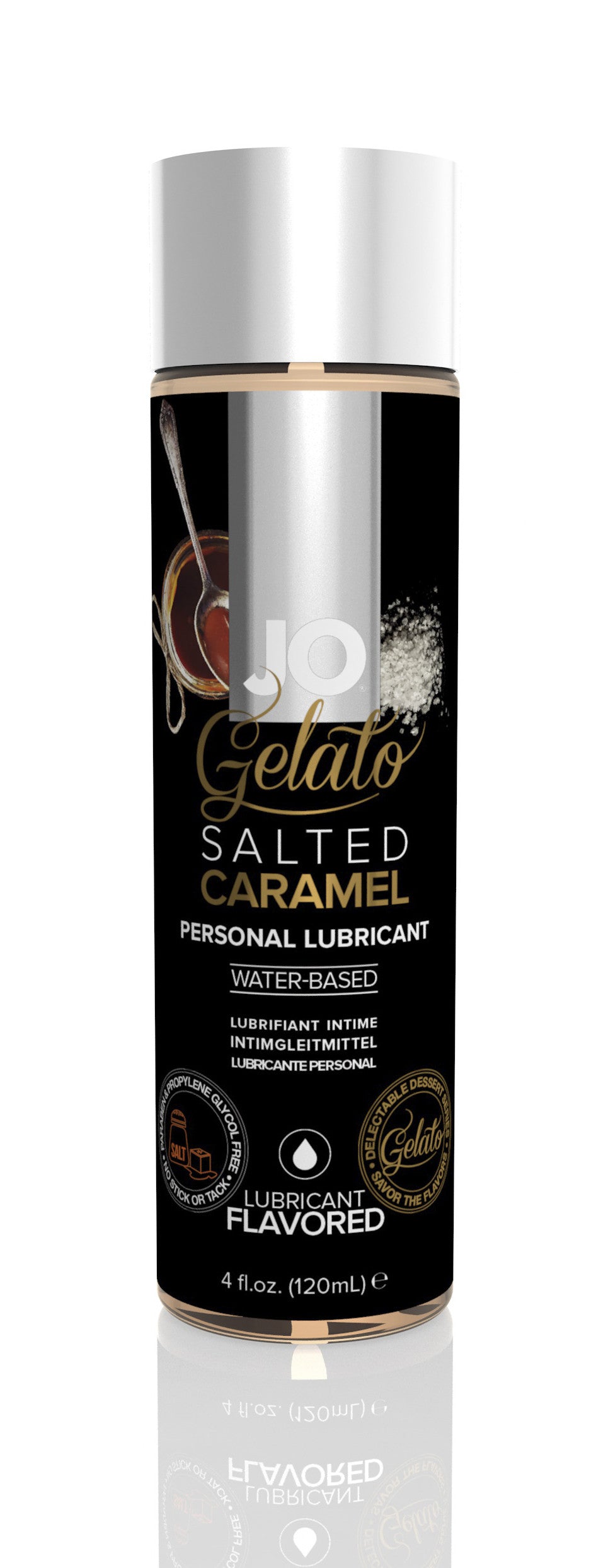 Jo Gelato Salted Caramel Water-Based Flavored Lubricant - 4 Fl. Oz. / 120 ml