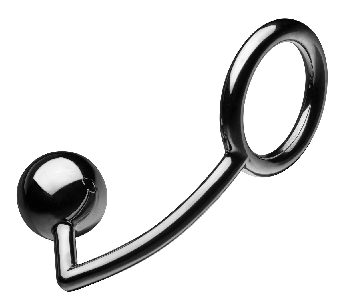 Tom of Finland Steel Cock Ring With Anal Ball