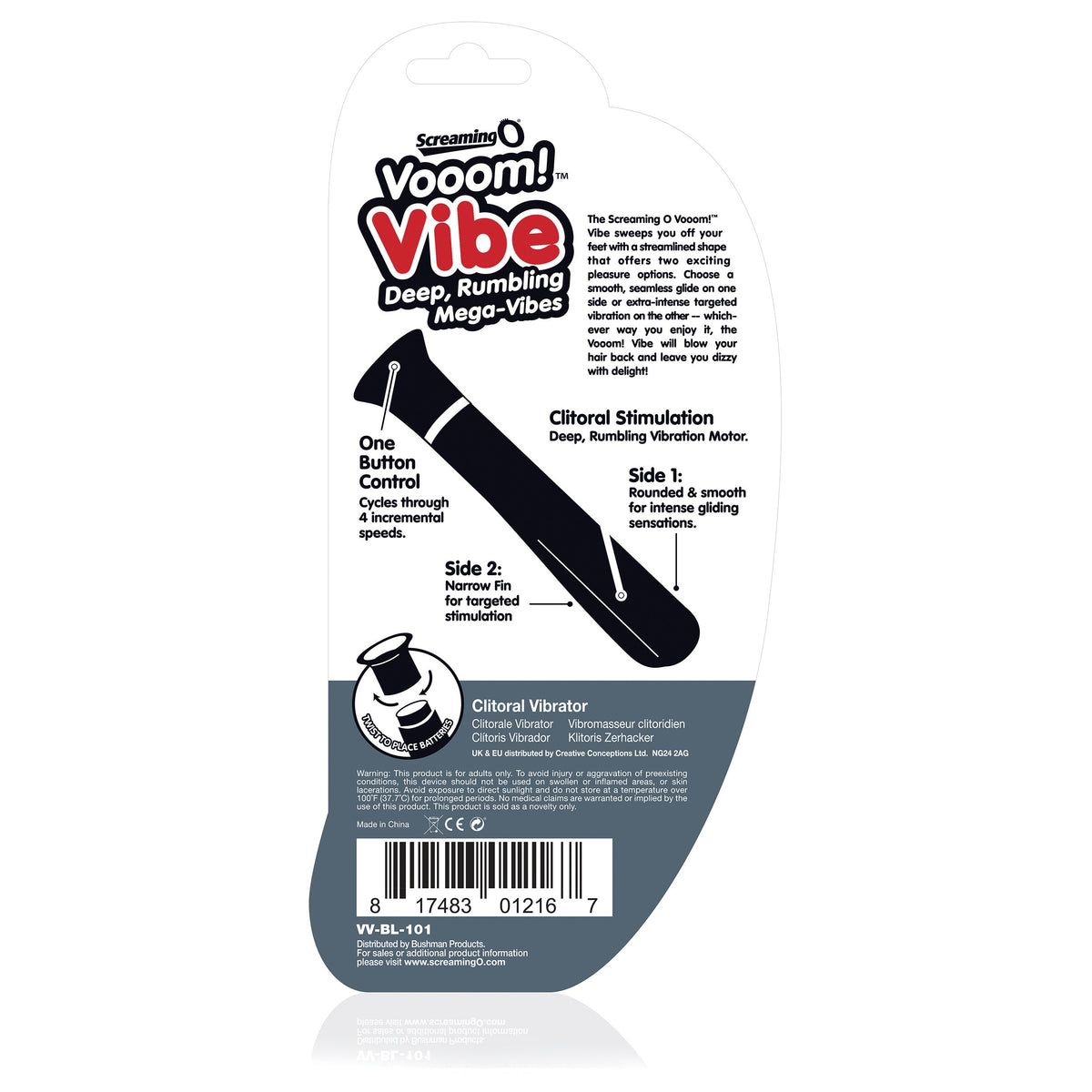 Vooom! Vibe Deep Rumbling Mega-Vibes - Black