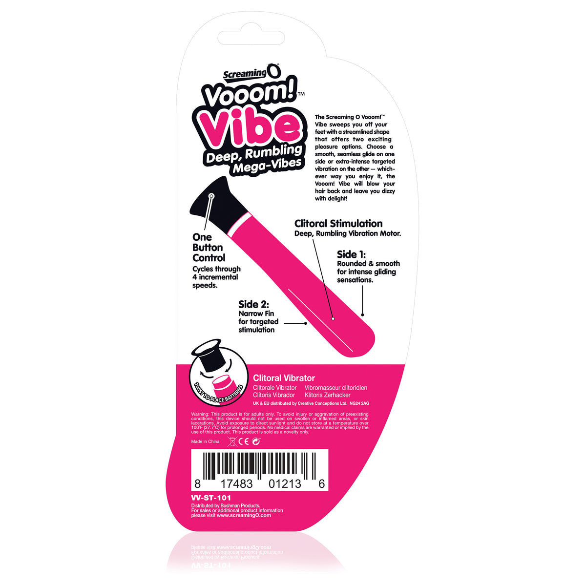 Vooom! Vibe Deep Rumbling Mega-Vibes - Strawberry