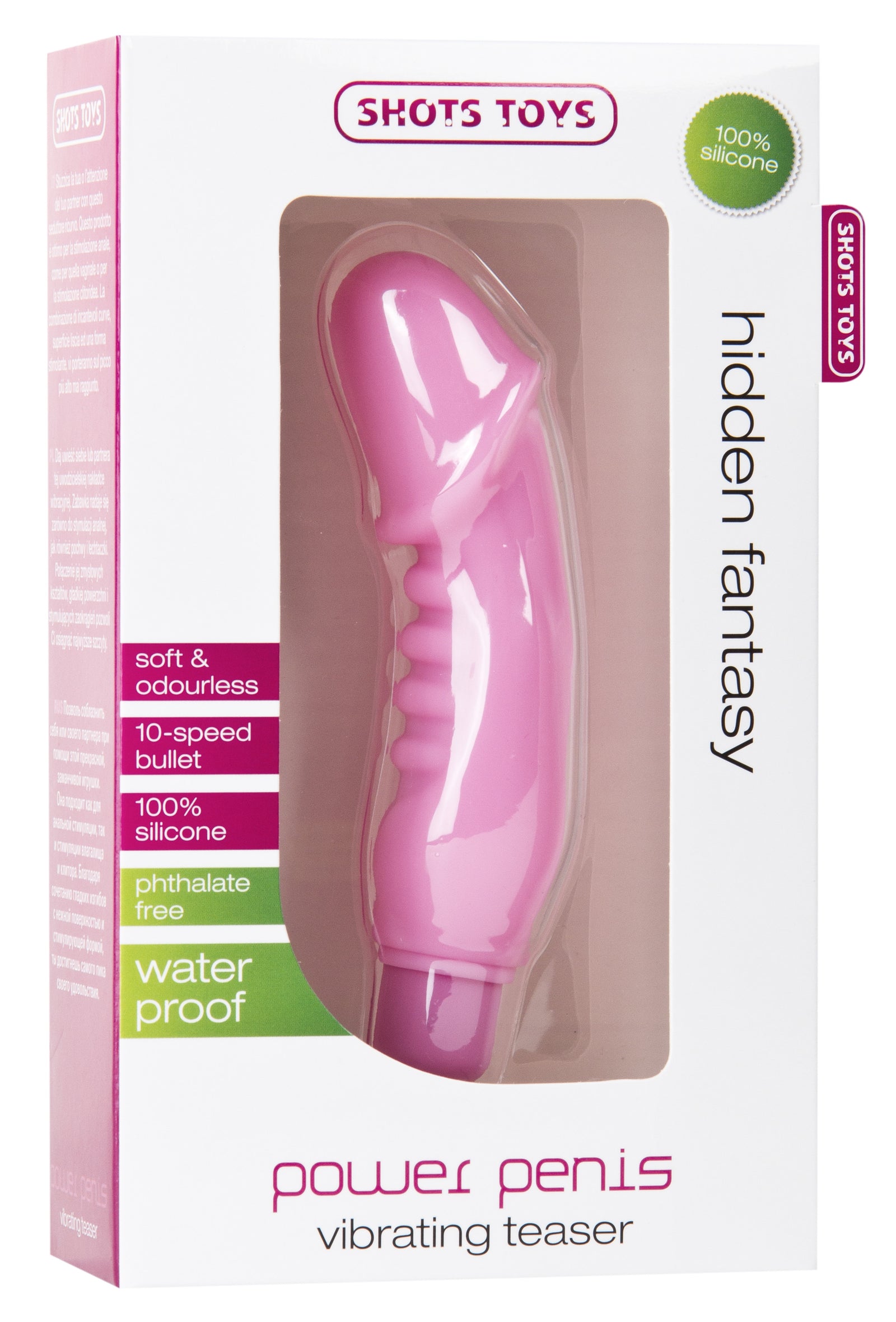 Power Penis Vibrating Teaser - Pink