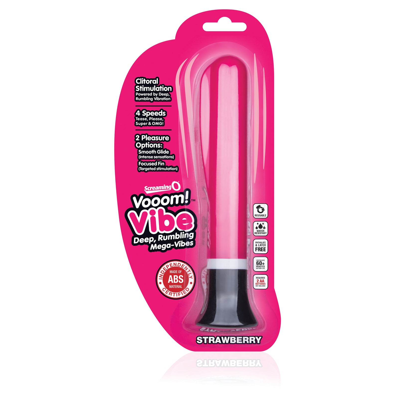 Vooom! Vibe Deep Rumbling Mega-Vibes - Strawberry