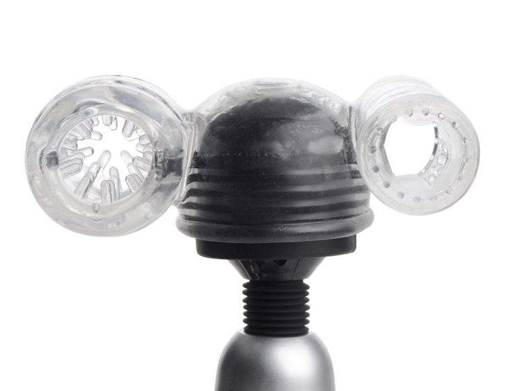 2 in 1 Male Wand Attachment - Clear